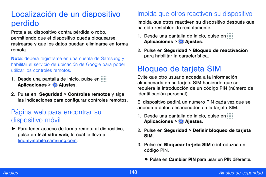 Localización de un dispositivo perdido Galaxy Note Pro 12.2 Verizon