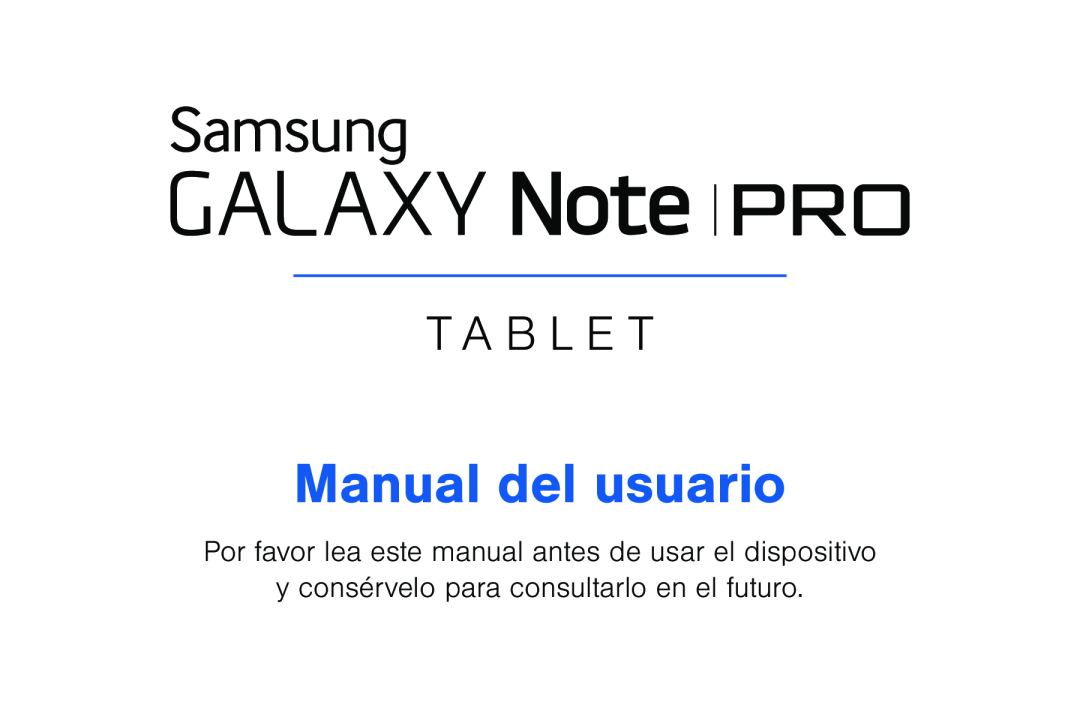 y consérvelo para consultarlo en el futuro Galaxy Note Pro 12.2 Verizon
