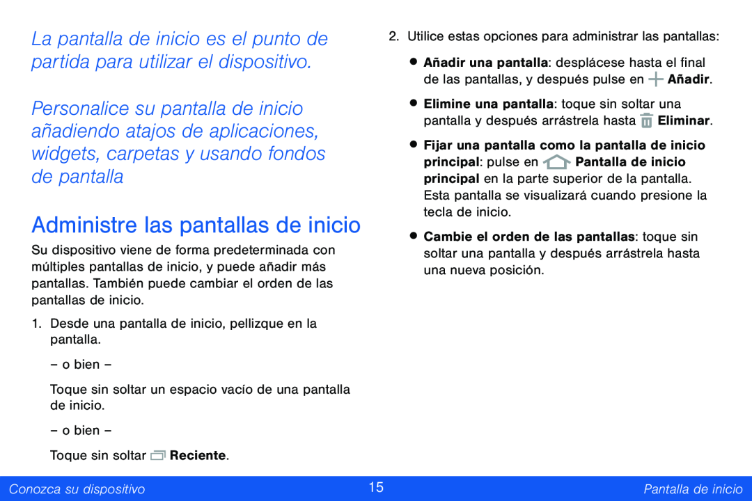 añadiendo atajos de aplicaciones Galaxy Note Pro 12.2 Verizon