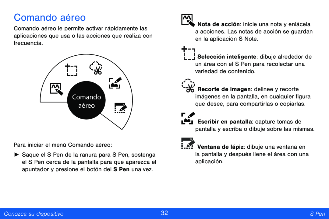 Comando aéreo Galaxy Note Pro 12.2 Verizon