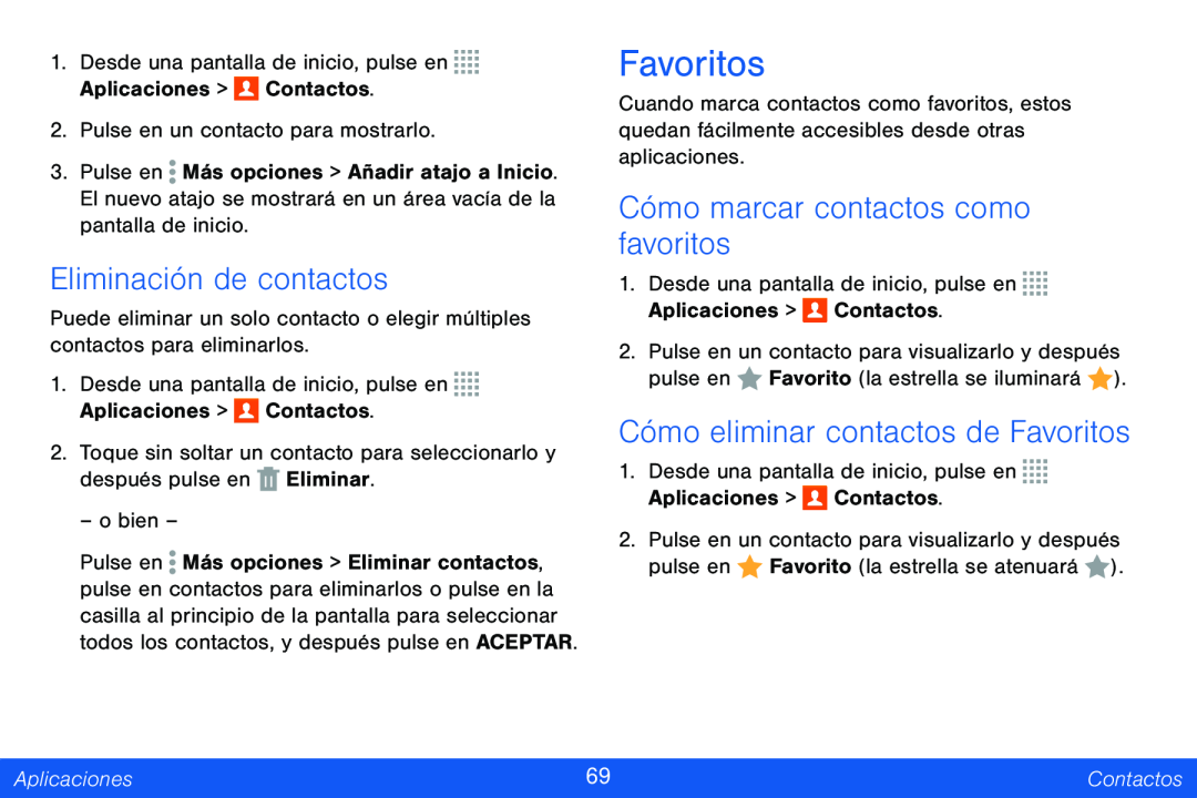 Cómo eliminar contactos de Favoritos Galaxy Note Pro 12.2 Verizon