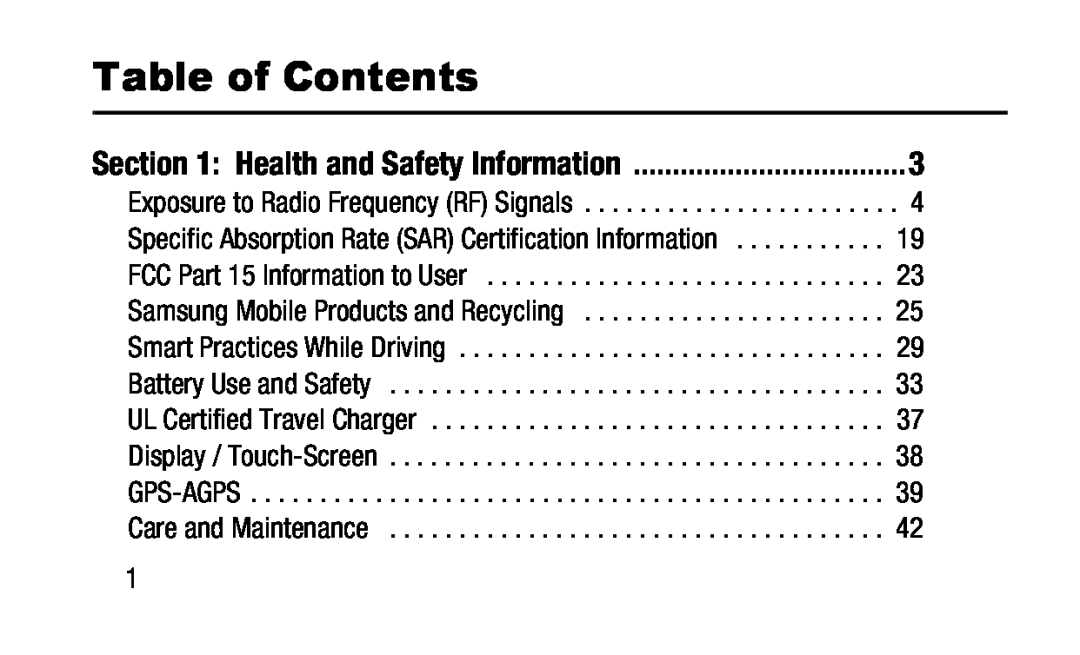 Section 1: Health and Safety Information Galaxy Note Pro 12.2 Wi-Fi