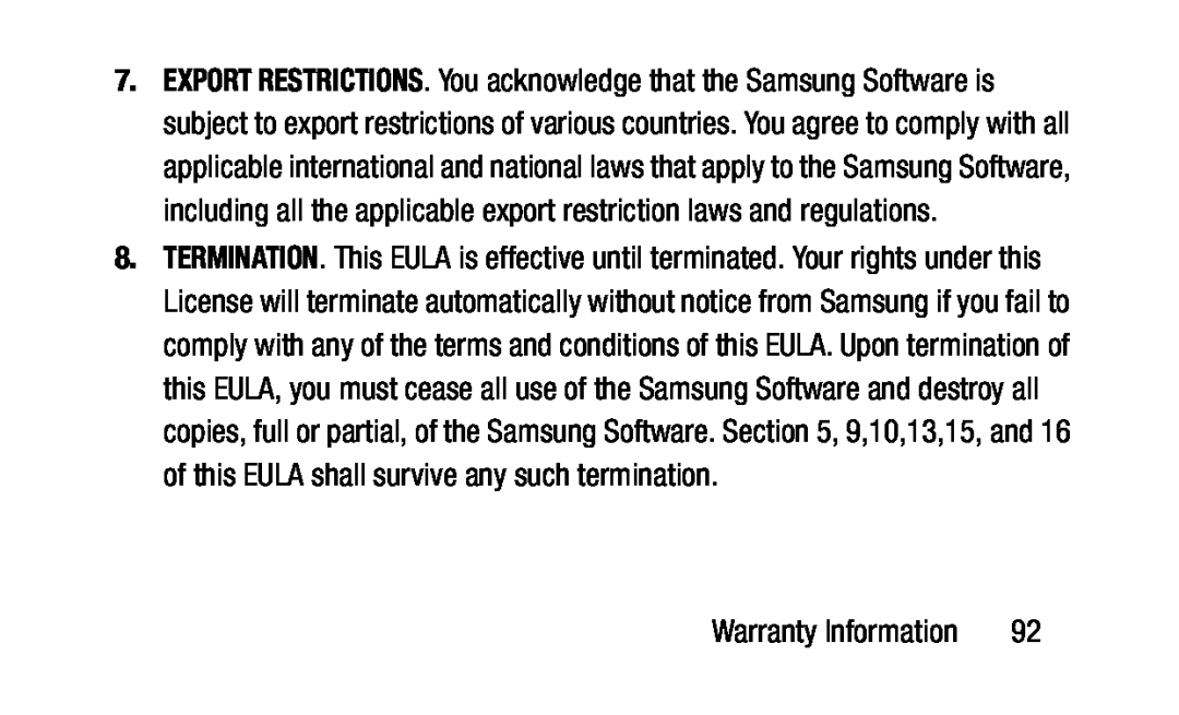 EXPORT RESTRICTIONS Galaxy Note Pro 12.2 Wi-Fi