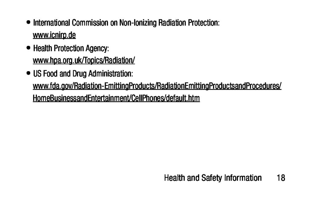 •International Commission on Non-IonizingRadiation Protection: www.icnirp.de Galaxy Note Pro 12.2 Wi-Fi