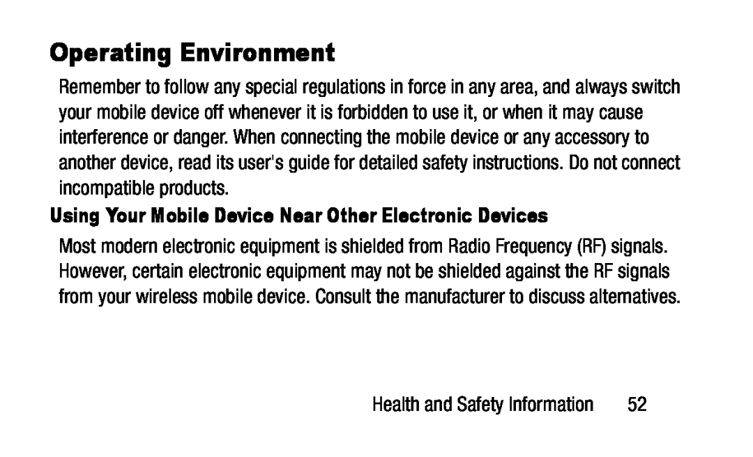 Using Your Mobile Device Near Other Electronic Devices Galaxy Note Pro 12.2 Wi-Fi