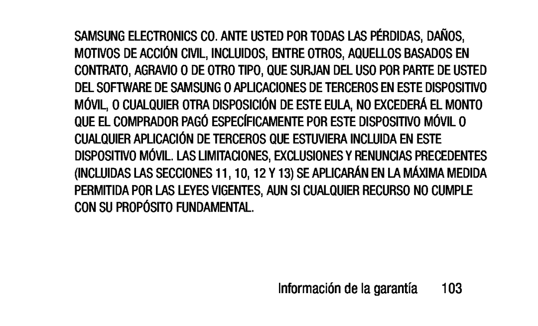 Información de la garantía Galaxy Note Pro 12.2 Wi-Fi