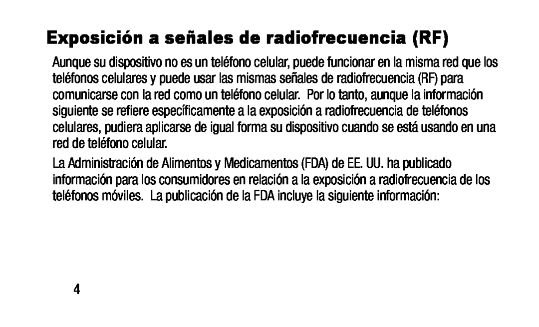 Exposición a señales de radiofrecuencia (RF)