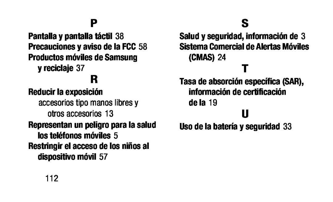 Sistema Comercial de Alertas Móviles (CMAS) Galaxy Note Pro 12.2 Wi-Fi