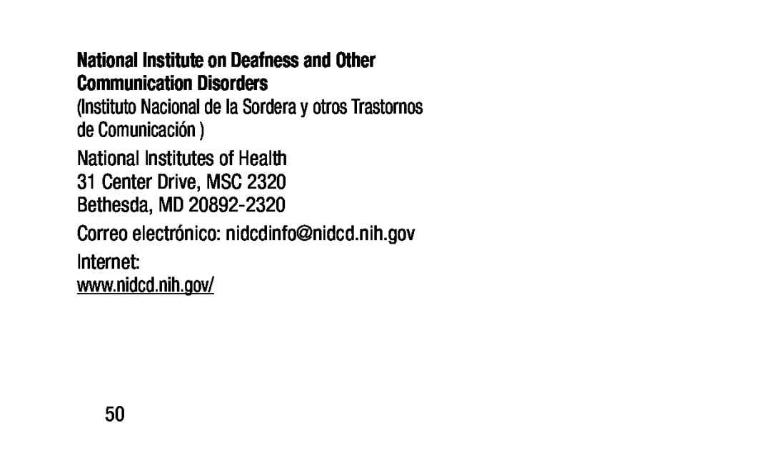 National Institute on Deafness and Other Communication Disorders (Instituto Nacional de la Sordera y otros Trastornos de Comunicación )