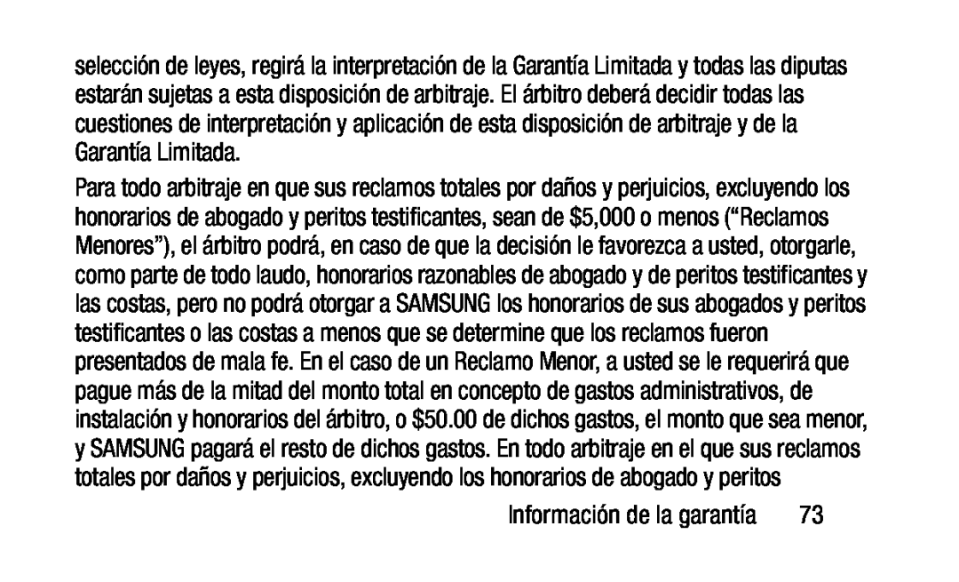 Información de la garantía