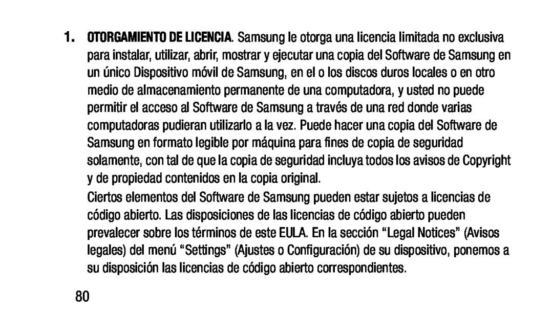 OTORGAMIENTO DE LICENCIA Galaxy Note Pro 12.2 Wi-Fi