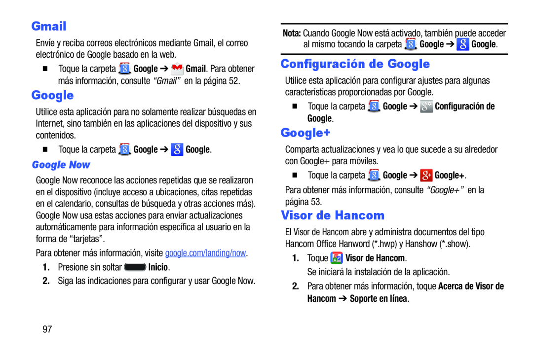 Configuración de Google Galaxy Note Pro 12.2 Wi-Fi