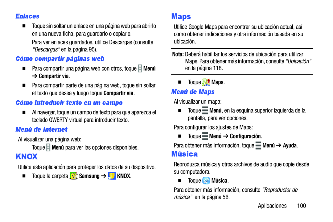 Menú de Internet Galaxy Note Pro 12.2 Wi-Fi