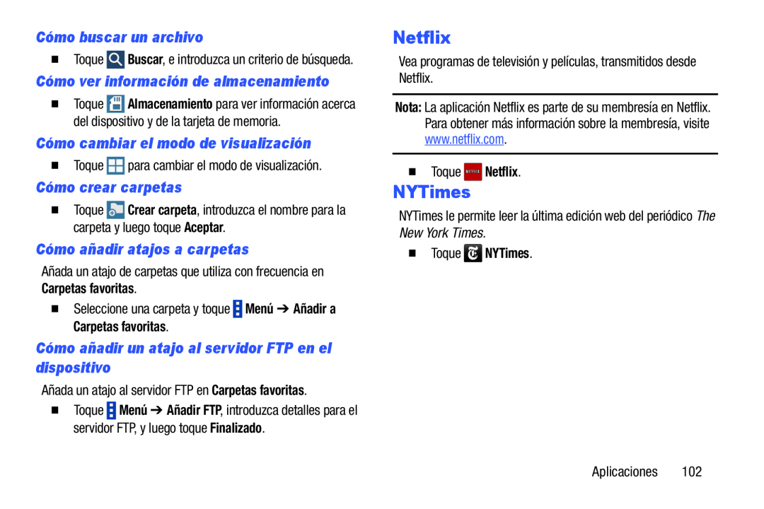 Cómo añadir atajos a carpetas Galaxy Note Pro 12.2 Wi-Fi