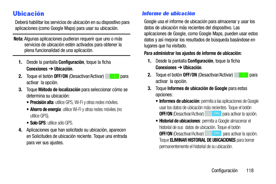 Informe de ubicación Galaxy Note Pro 12.2 Wi-Fi