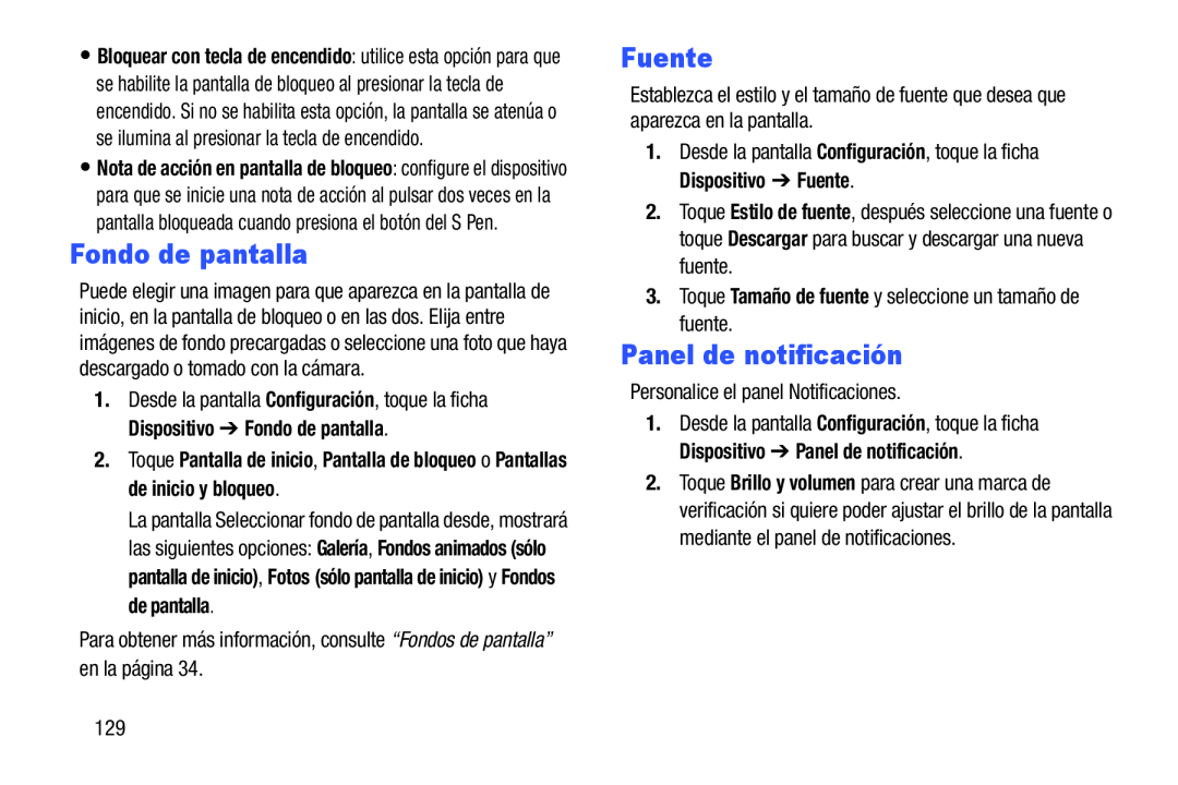 Panel de notificación Galaxy Note Pro 12.2 Wi-Fi