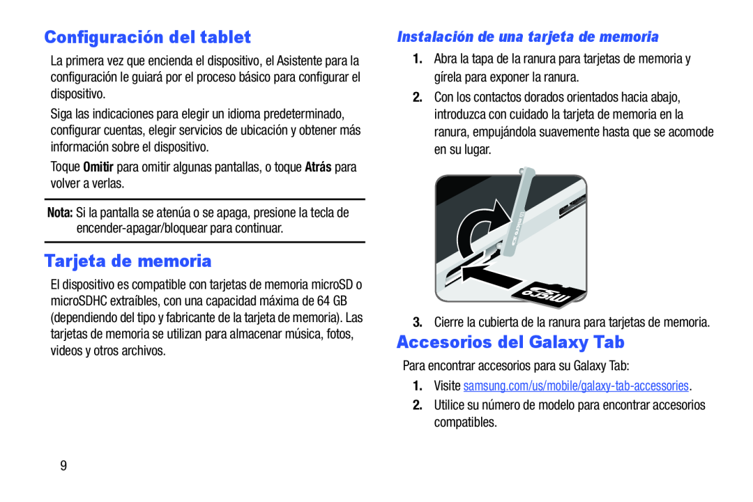 Instalación de una tarjeta de memoria Galaxy Note Pro 12.2 Wi-Fi