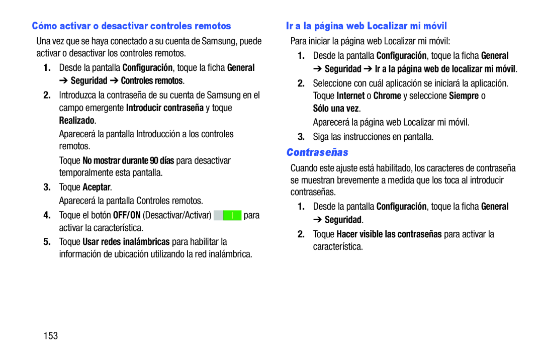 Contraseñas Galaxy Note Pro 12.2 Wi-Fi