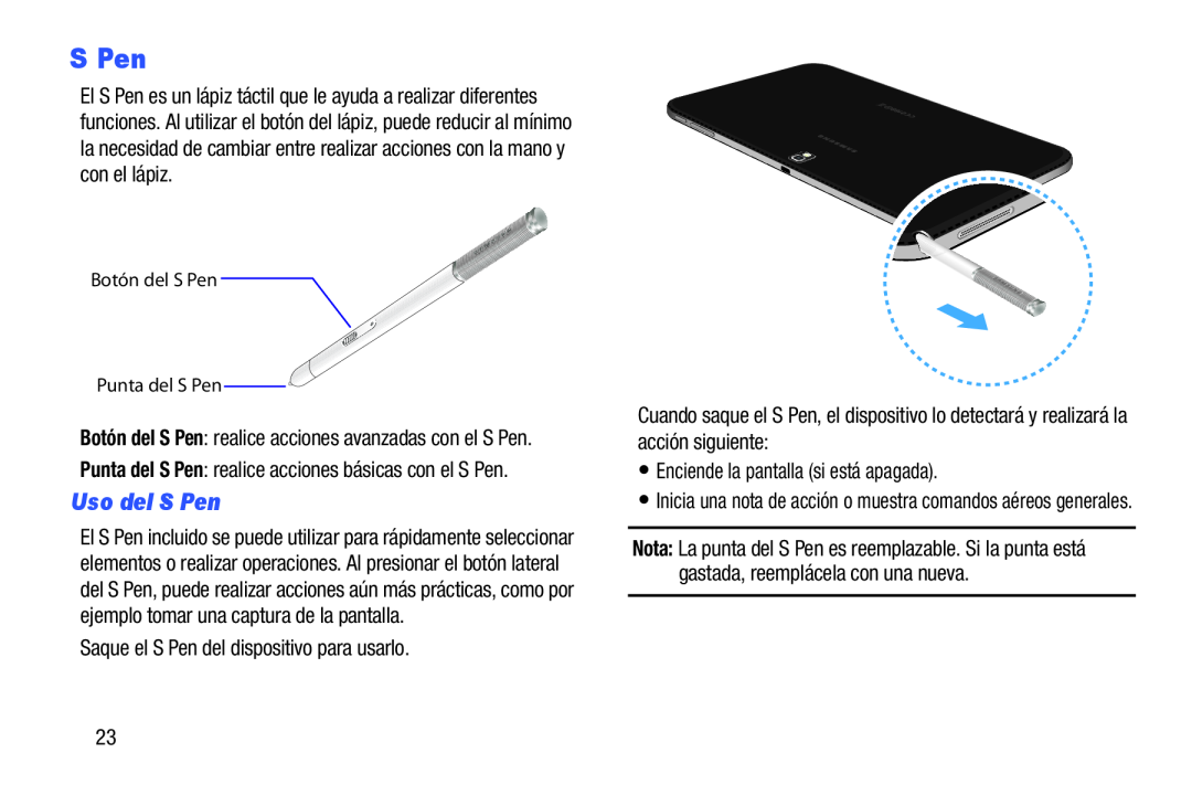 Uso del S Pen S Pen