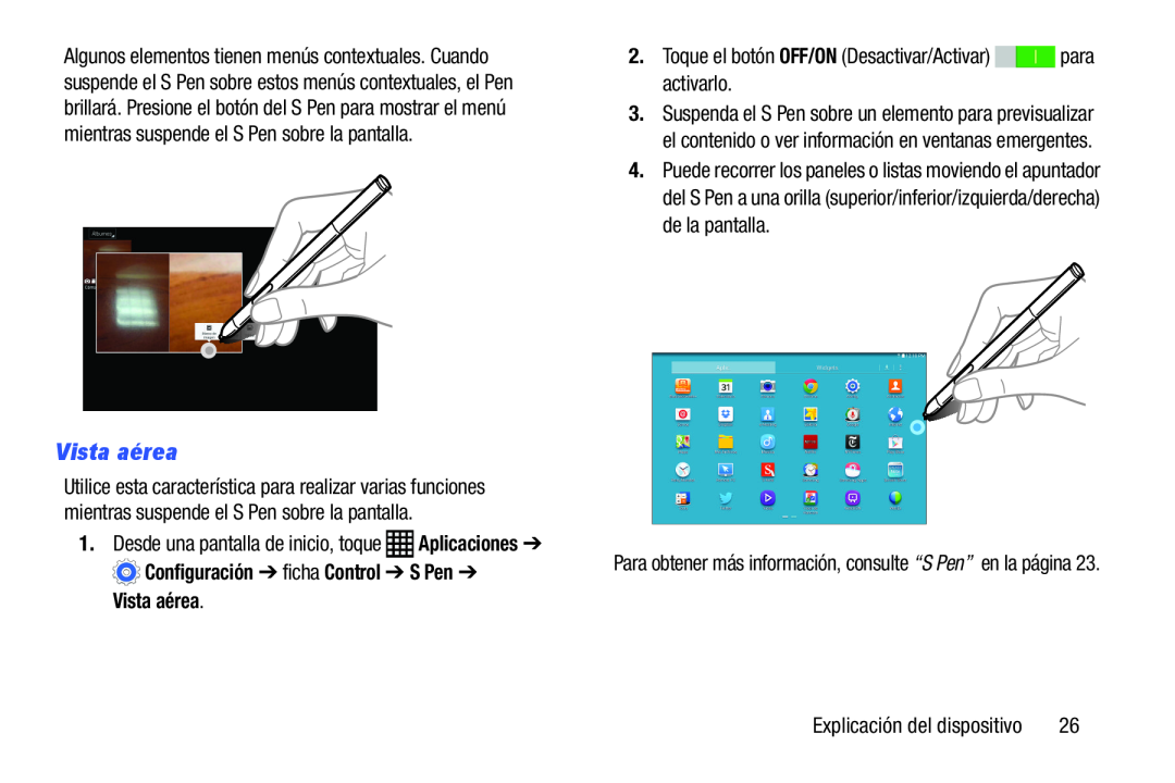 Vista aérea Galaxy Note Pro 12.2 Wi-Fi