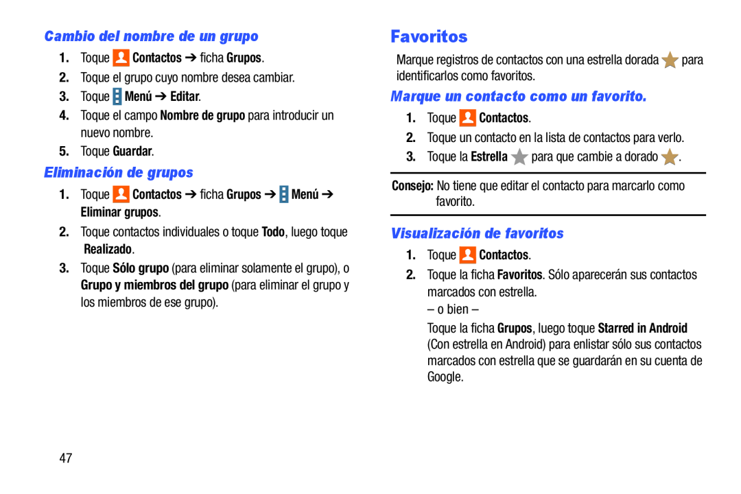 Eliminación de grupos Galaxy Note Pro 12.2 Wi-Fi