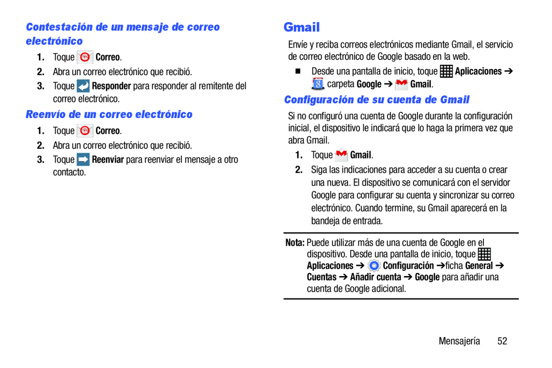 Contestación de un mensaje de correo electrónico Galaxy Note Pro 12.2 Wi-Fi