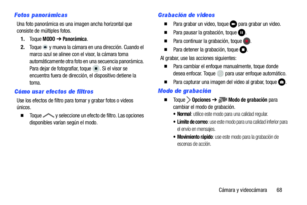 Fotos panorámicas Cómo usar efectos de filtros