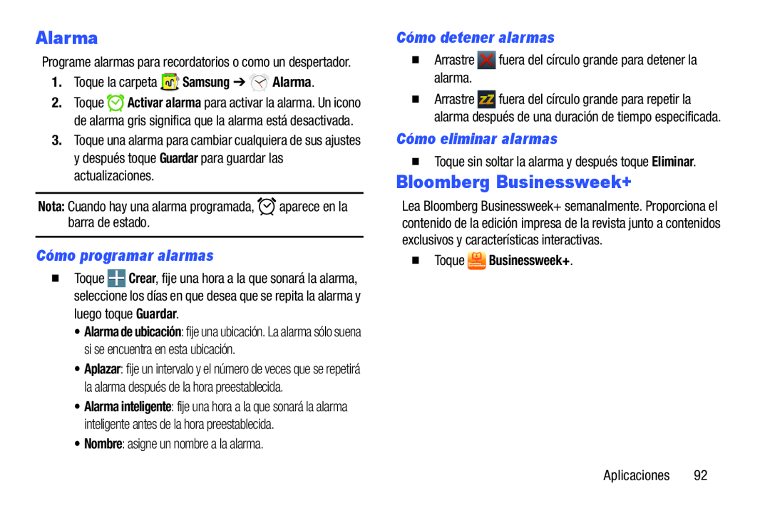 Cómo programar alarmas Cómo detener alarmas