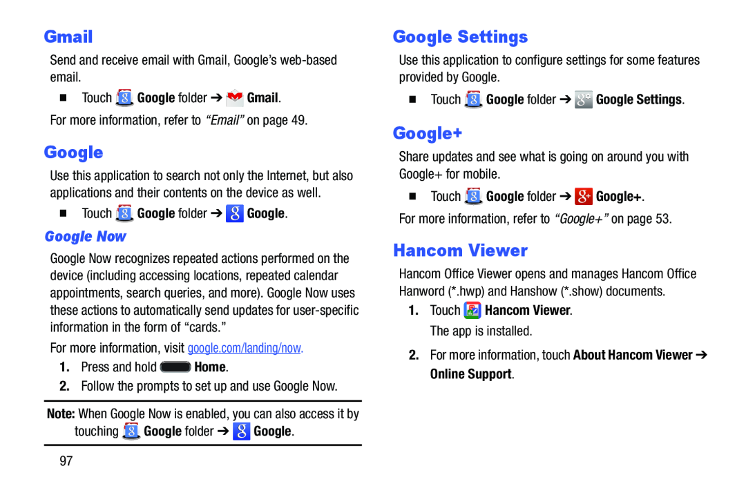 Google Settings Galaxy Note Pro 12.2 Wi-Fi