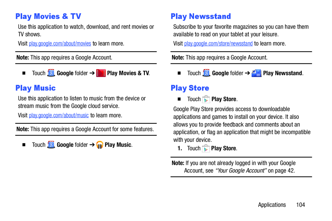 Play Movies & TV Play Newsstand