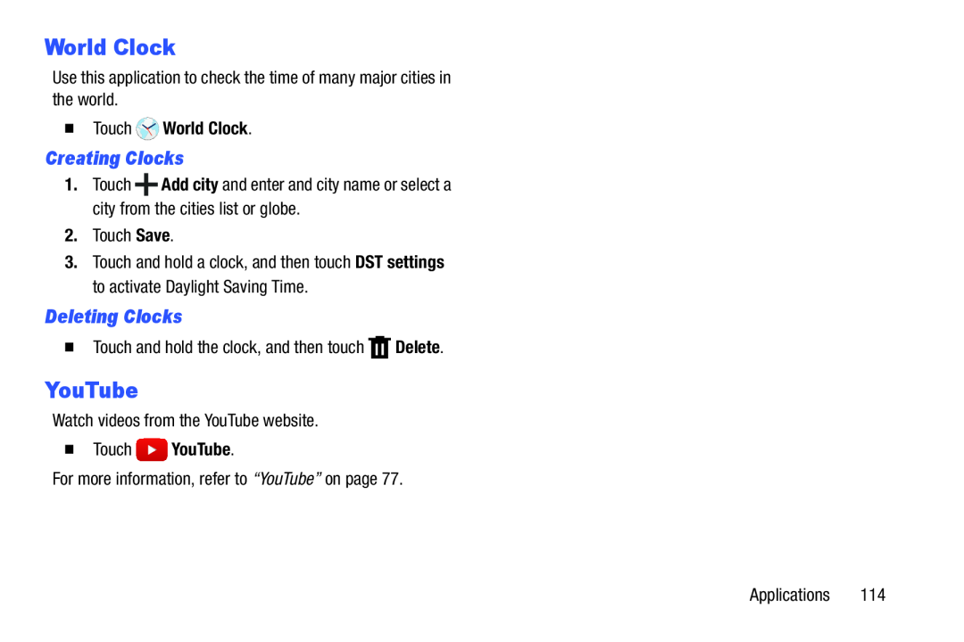 Creating Clocks Deleting Clocks