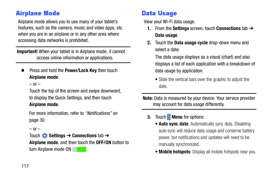 Airplane Mode Data Usage