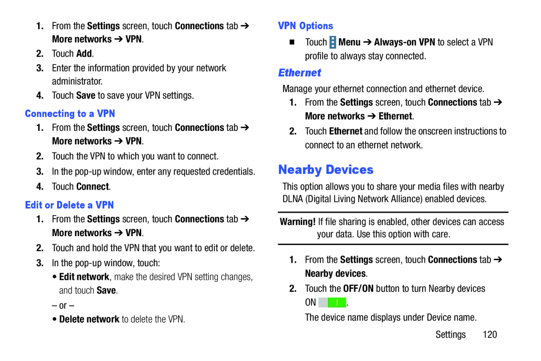 Nearby Devices Galaxy Note Pro 12.2 Wi-Fi