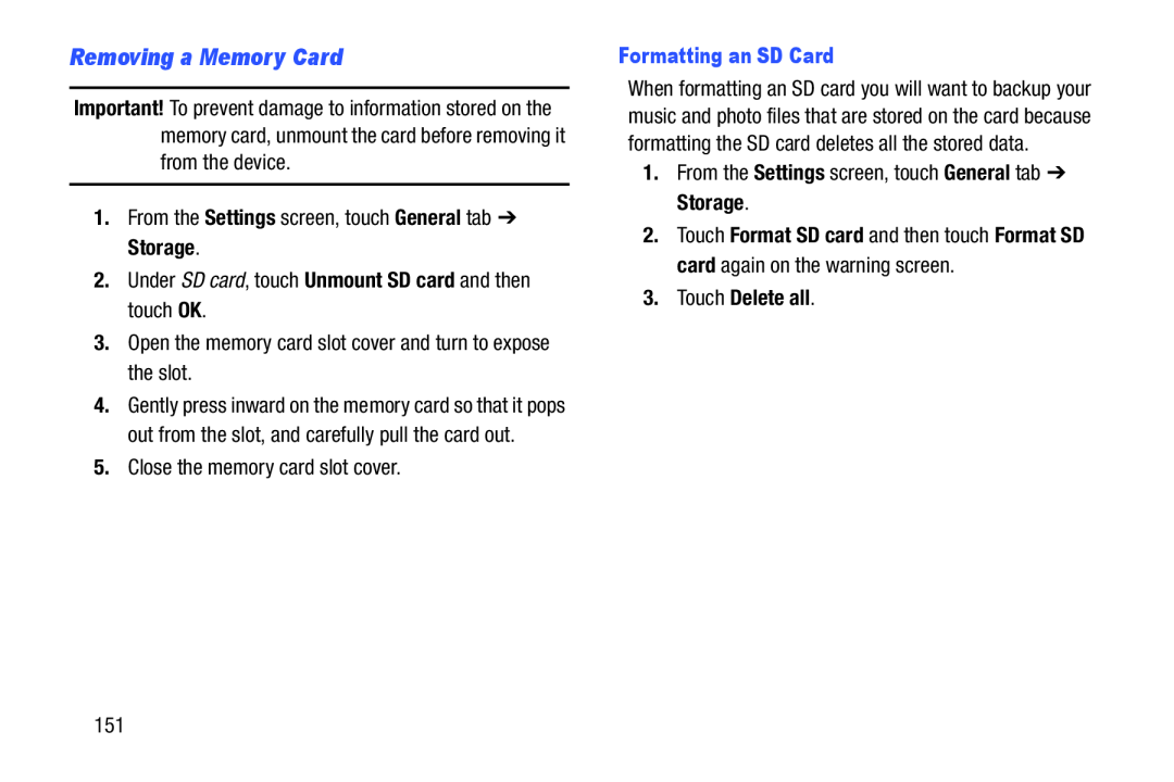 Removing a Memory Card