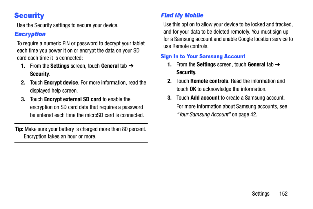 Encryption Galaxy Note Pro 12.2 Wi-Fi