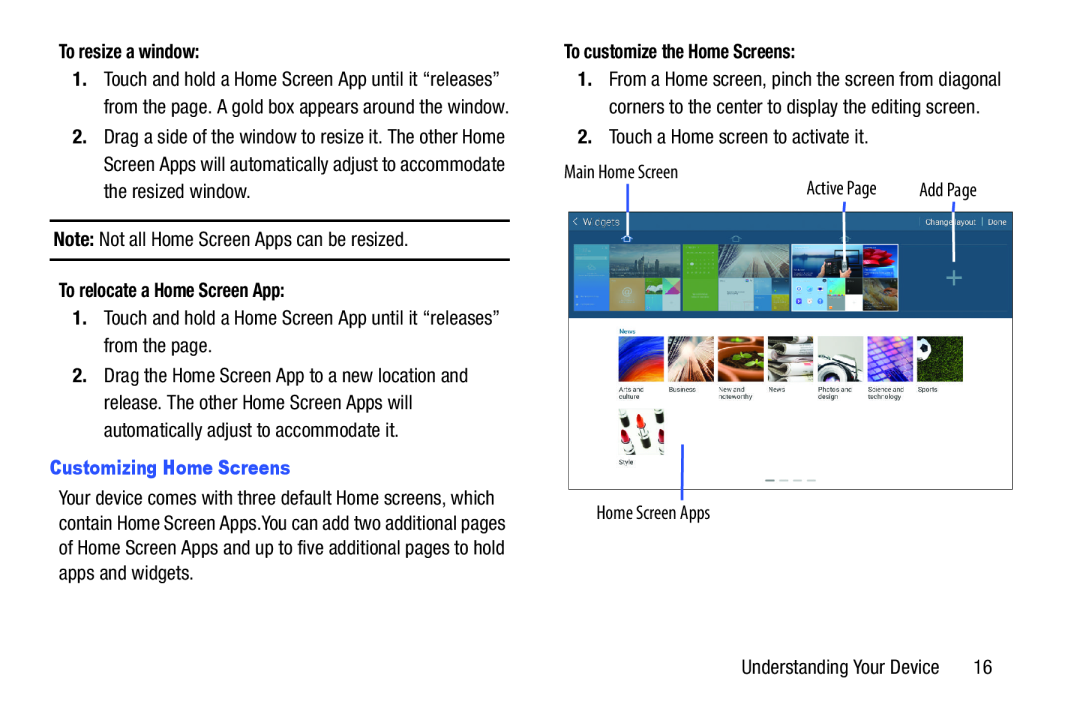 To resize a window: Galaxy Note Pro 12.2 Wi-Fi