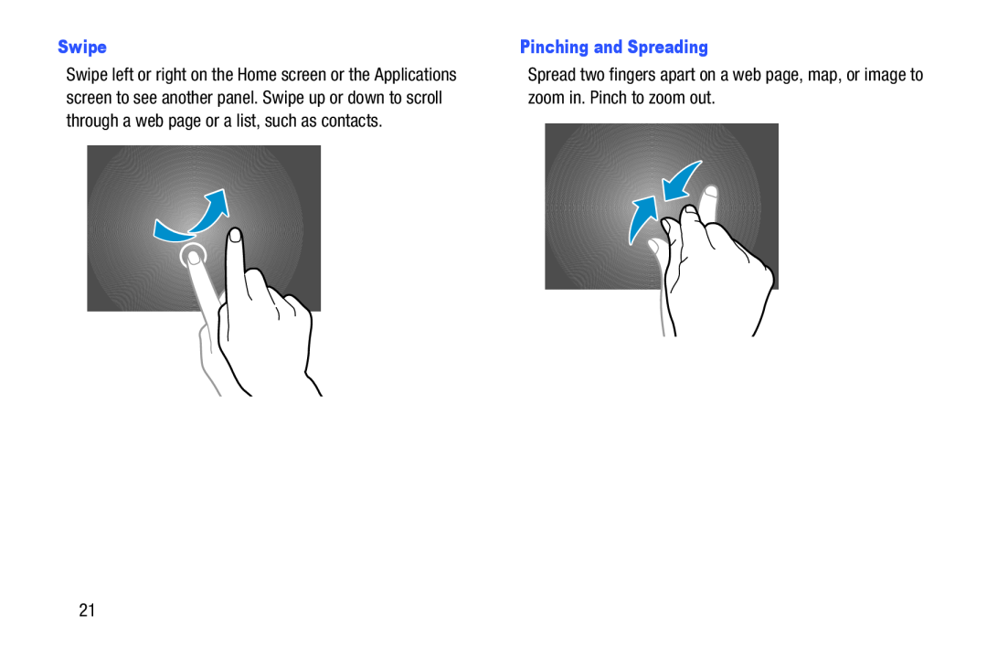 Pinching and Spreading Galaxy Note Pro 12.2 Wi-Fi