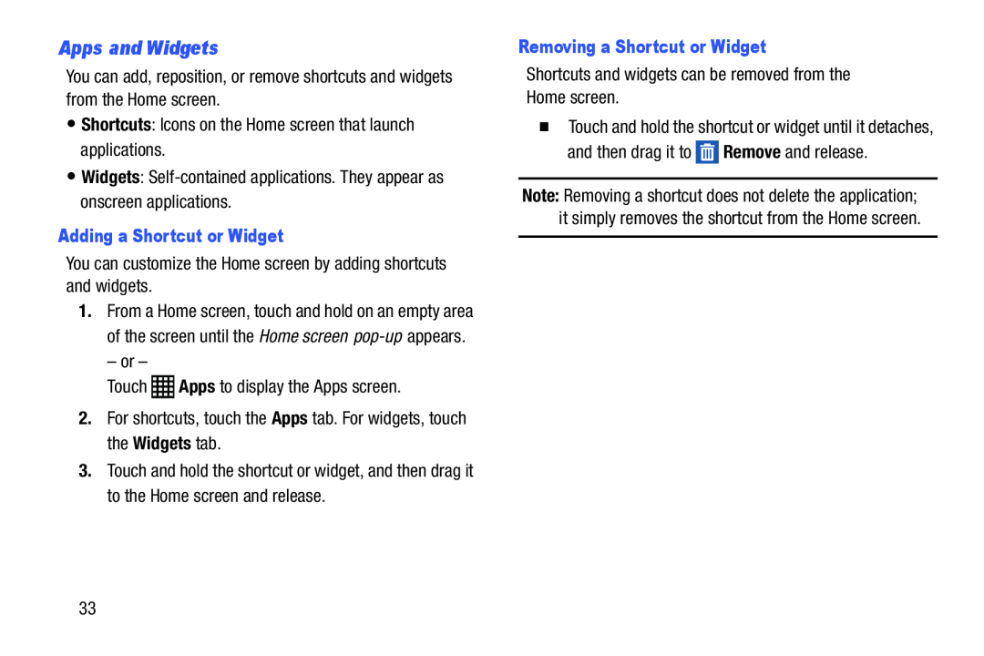 Apps and Widgets Galaxy Note Pro 12.2 Wi-Fi