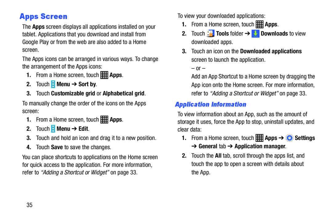 Application Information Galaxy Note Pro 12.2 Wi-Fi