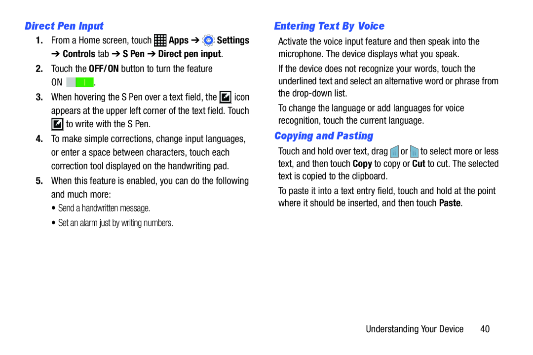 Direct Pen Input Entering Text By Voice