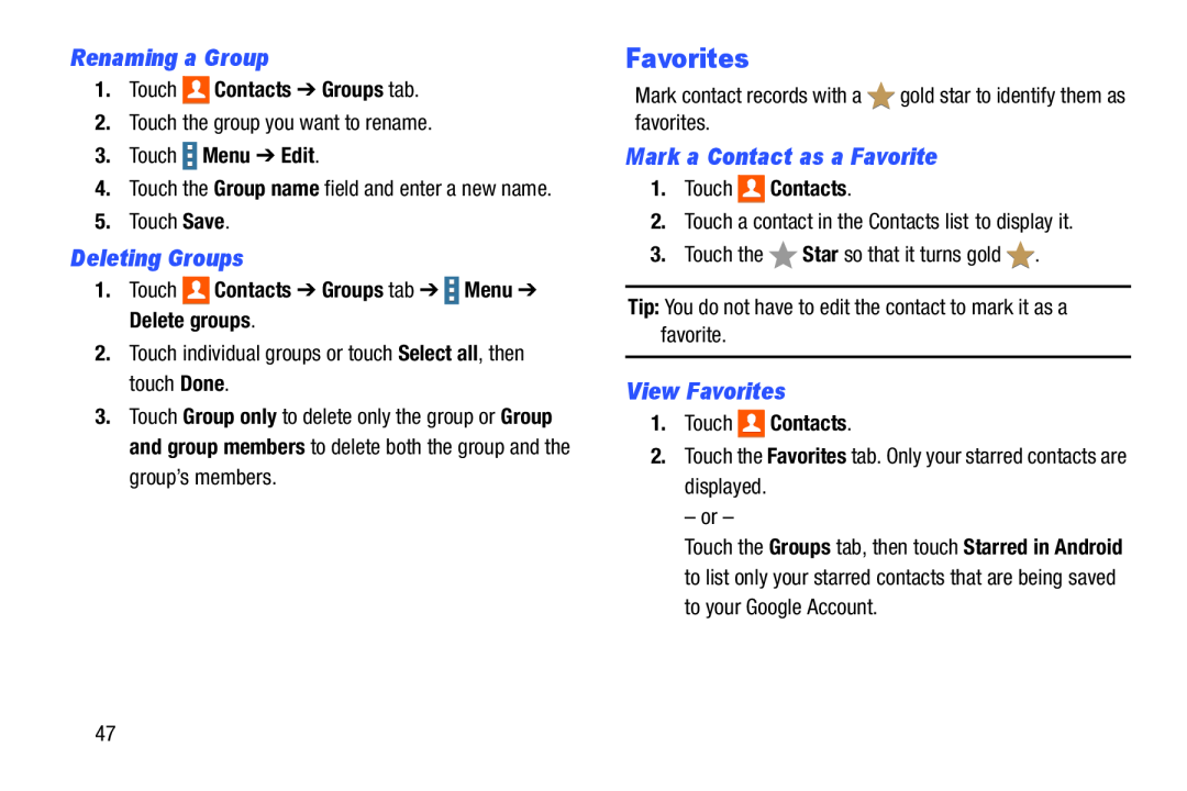 Deleting Groups Galaxy Note Pro 12.2 Wi-Fi