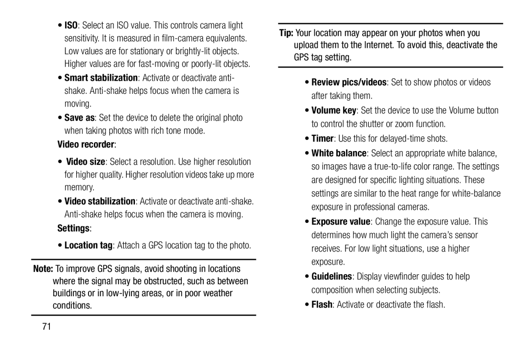 •Timer: Use this for delayed-timeshots Galaxy Note Pro 12.2 Wi-Fi