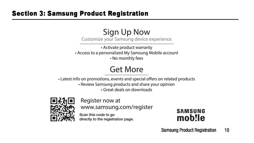 Section 3: Samsung Product Registration Galaxy Note Pro 12.1 AT&T