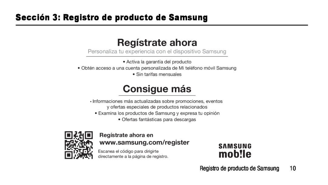 Registro de producto de Samsung Regístrate ahora en