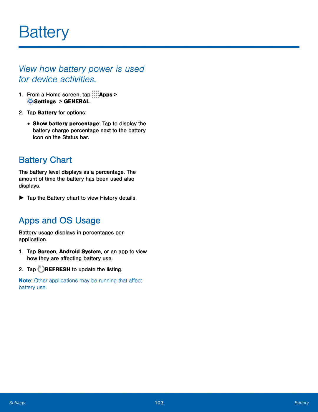 Battery Chart Galaxy Note Pro 12.1 AT&T