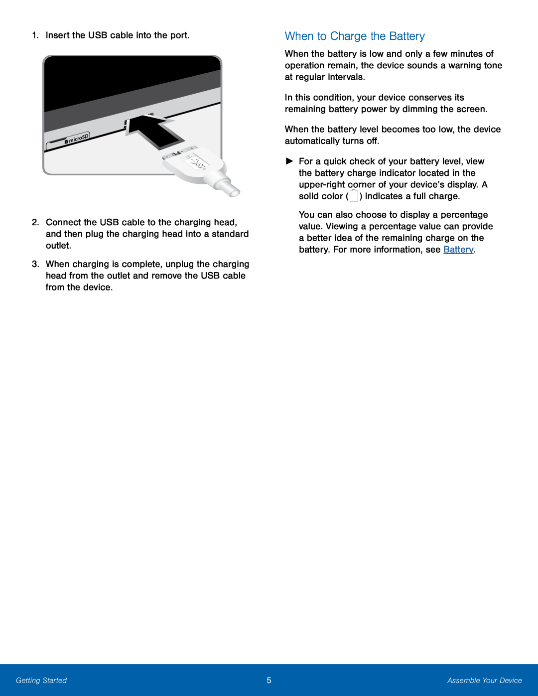 When to Charge the Battery Galaxy Note Pro 12.1 AT&T