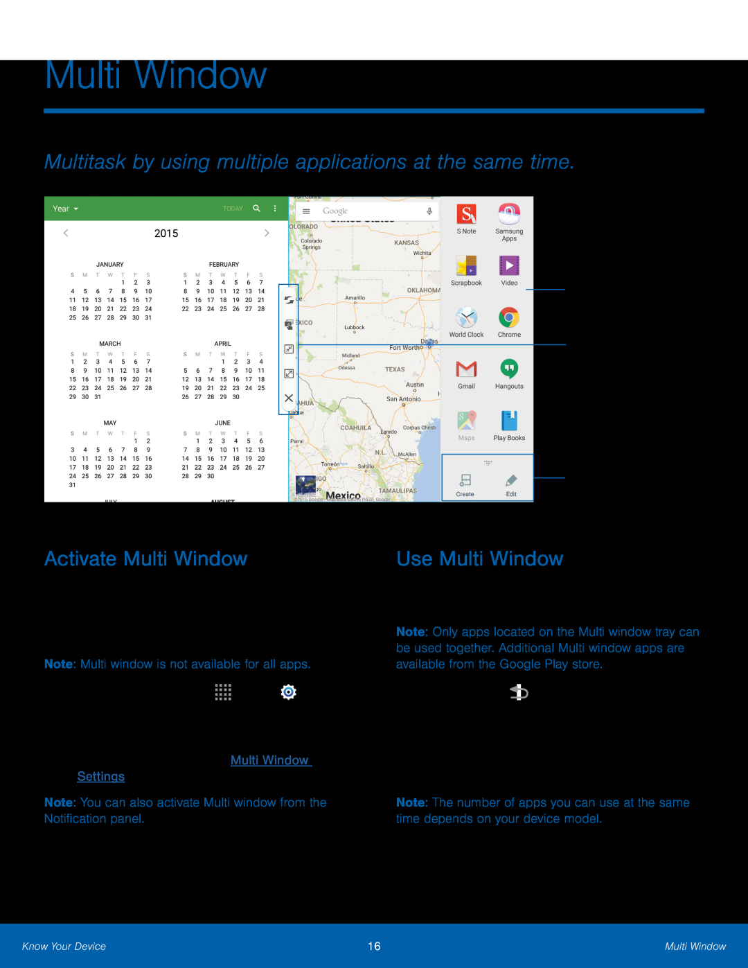 Multi window tray Window controls