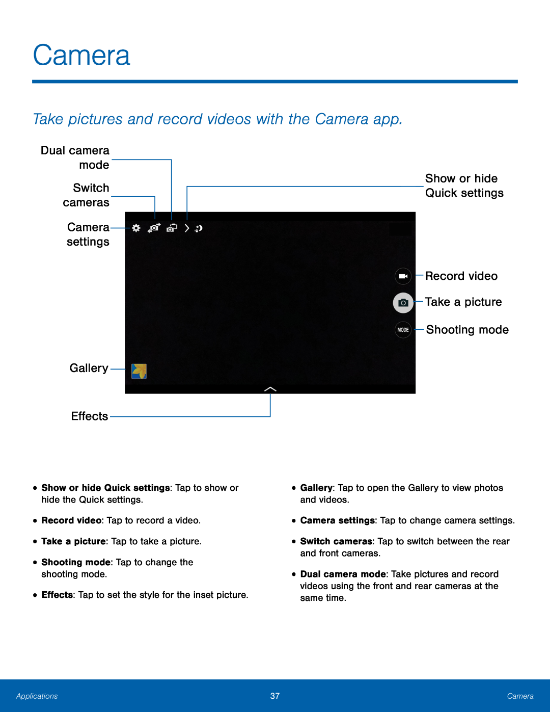 Dual camera mode Galaxy Note Pro 12.1 AT&T