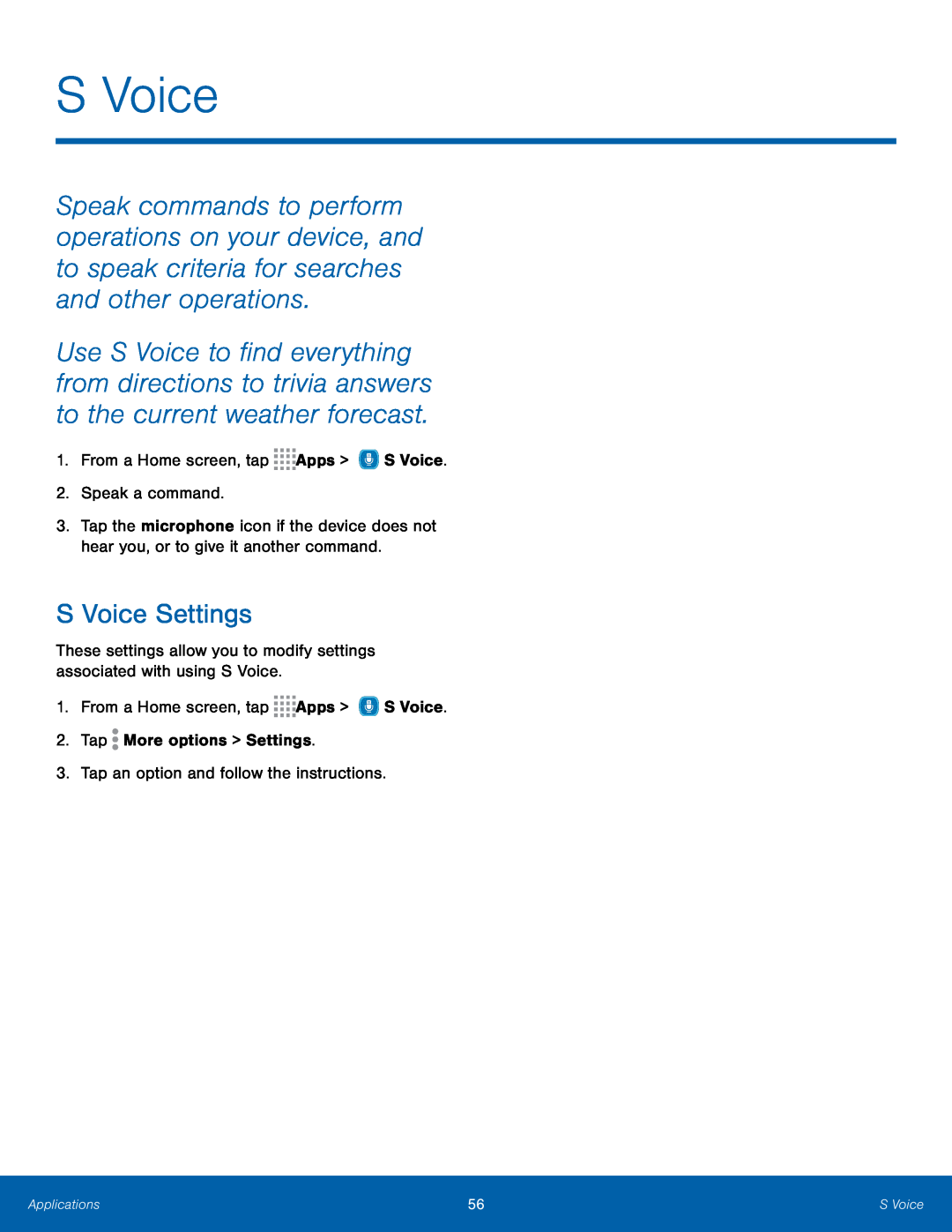 S Voice Settings Galaxy Note Pro 12.1 AT&T