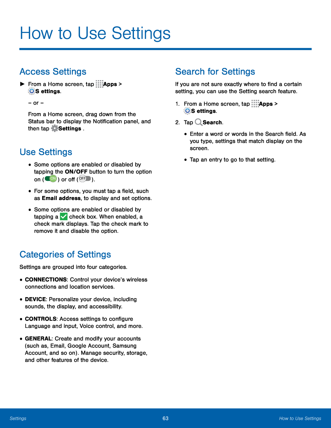 Search for Settings Galaxy Note Pro 12.1 AT&T